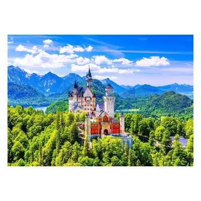 Puzzle Enjoy Zámek Neuschwanstein v létě, Německo 1000 dílků