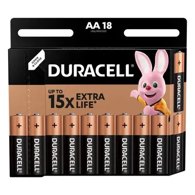 Jednorázová baterie Duracell Basic alkalická baterie 18 ks (AA)