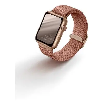 Řemínek Uniq Aspen Braided řemínek pro Apple Watch 42/44/45/Ultra 49mm růžový