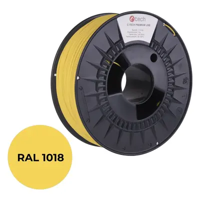 Filament C-TECH filament PREMIUM LINE PLA zinková žlutá RAL1018