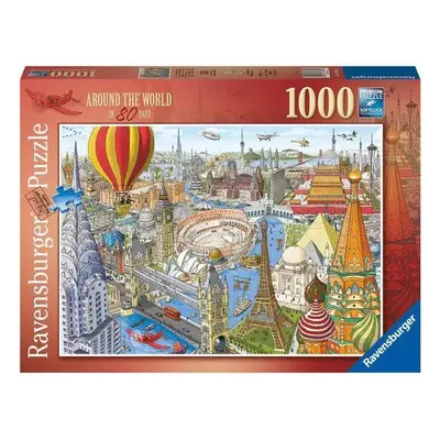 Puzzle Ravensburger puzzle 169610 Cesta kolem světa za 80 dní 1000 dílků