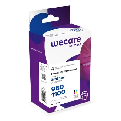 WECARE ARMOR ink kompatibilní s BROTHER LC-980/1100,černá/CMY