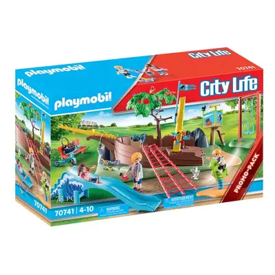 PLAYMOBIL® City Life 70741 Dětské hřiště s vrakem lodi