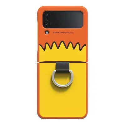 Pouzdro na mobil Samsung Silicone Cover Ring Z Flip4, Bart Simpson