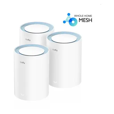 WiFi systém CUDY M1300 AC1200 Wi-Fi Gigabit Mesh Solution (3-pack)