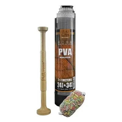 PVA Organic PVA punčochy na tubusu s dřevěným pěchovačem 7+7m 24+34mm