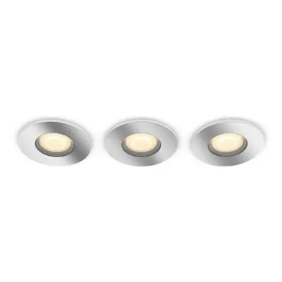 Stropní světlo Philips Hue White Ambience Adore Hue recessed chrome 3x5W 230V