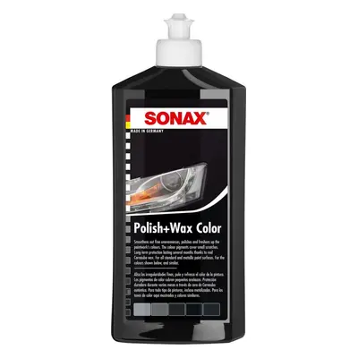 Leštěnka na auto SONAX Polish & Wax COLOR černá, 500ml