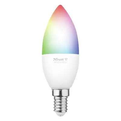 LED žárovka Trust Smart WiFi LED RGB&white ambience Candle E14 - barevná