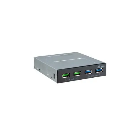 Přední panel Akasa 4 Port USB panel s dual Quick Charge 3.0 a dual USB 3.1 Gen 1 porty / AK-ICR-