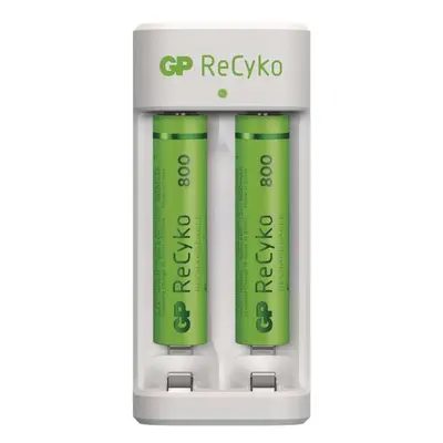 Nabíječka baterií GP Eco E211 + 2x AAA ReCyko 800