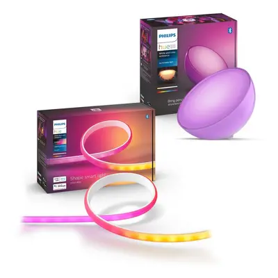 Sada chytrého osvětlení COL Hue Go V2 EU white + Hue gradient lightstrip base EU UK