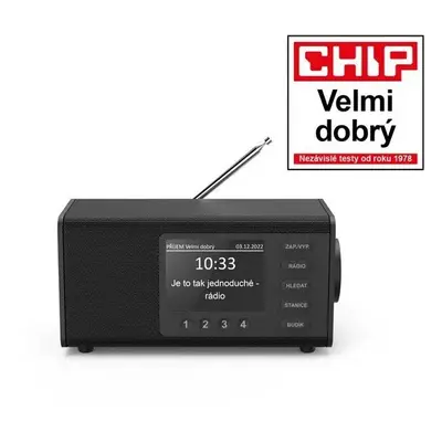 Rádio Hama DR1000, FM/DAB/DAB+, černé