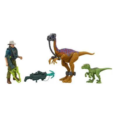 Figurka Jurassic World Alan Grant s dinosaury a doplňky