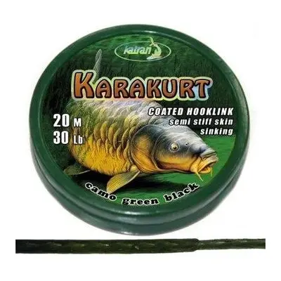 Katran Šňůrka Coated Braided Hook Link Karakurt 20m 15lb 6,8kg