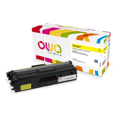 OWA Armor toner kompatibilní s Brother TN-423Y, 4000st, žlutá/yellow