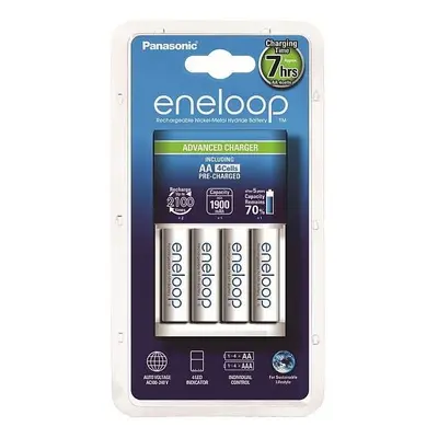 Nabíječka baterií Panasonic Advanced Charger + eneloop AA 1900mAh 4ks