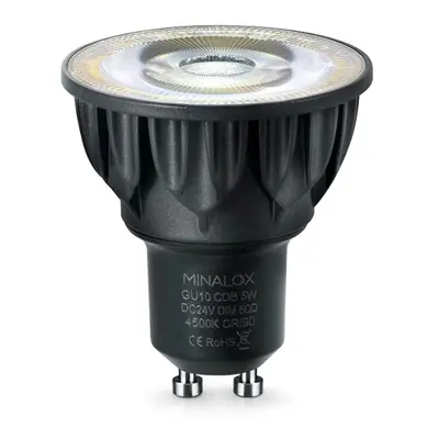 LED stmívatelná žárovka Minalox GU10 5W 24V 60° 4500K