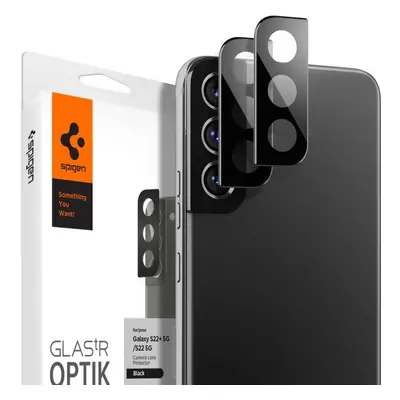 Ochranné sklo Spigen Glas.tR Optik Black 2 Pack Samsung Galaxy S22/S22+ 5G