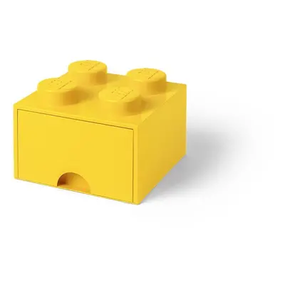 Úložný box LEGO Úložný box 4 s šuplíkem - žlutá