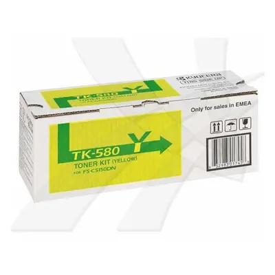 Kyocera originální toner TK580Y, yellow, 2800str., 1T02KTANL0, Kyocera FS- C5150DN, O