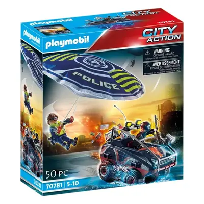 Stavebnice Playmobil 70781 Policejní padák: Pronásledování obojživelného vozidla