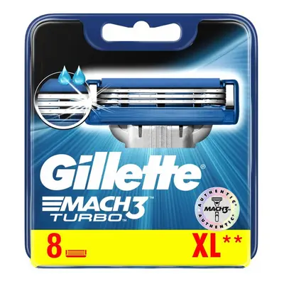 Pánské náhradní hlavice GILLETTE Mach3 Turbo 8 ks