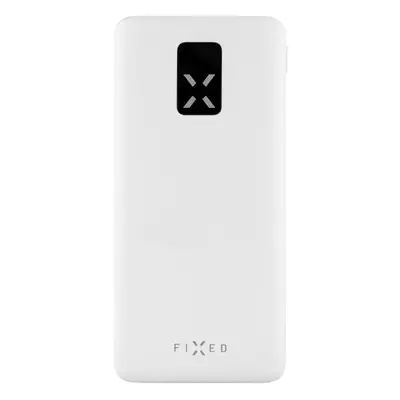 Powerbanka FIXED ZEN 10 s LCD displejem a výstupem PD 20W 10 000 mAh bílá