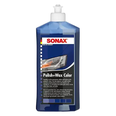 Vosk na auto SONAX Polish & Wax COLOR modrá, 500ml