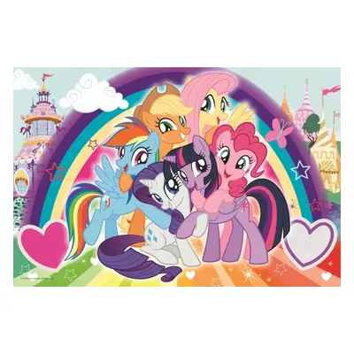 Puzzle Trefl Puzzle My Little Pony: Šťastní poníci MAXI 24 dílků