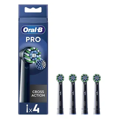 Náhradní hlavice k zubnímu kartáčku Oral-B Pro Cross Action Černé, 4 ks