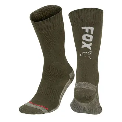 FOX Ponožky Green/Silver Thermolite Long Sock 40-43