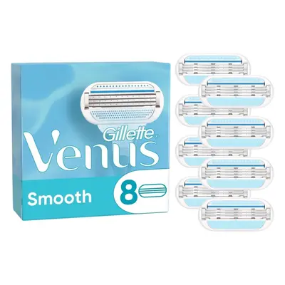 Dámské náhradní hlavice GILLETTE Venus Smooth, dámské náhradní hlavice, 8 ks