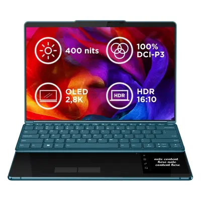 Notebook Lenovo Yoga Book 9 13IRU8 Tidal Teal celokovový + aktivní stylus Lenovo