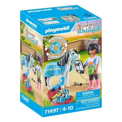 Set figurek a příslušenství Playmobil 71497 Terapeut pro koně