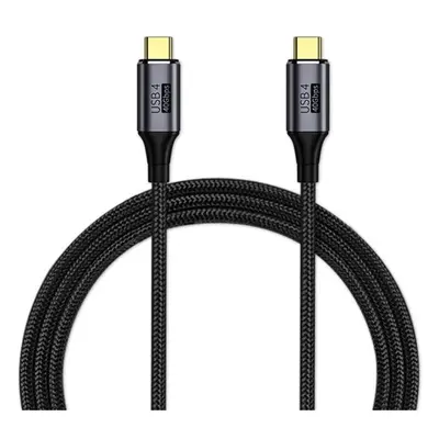 Datový kabel PremiumCord USB4™ Gen 3x2 40Gbps 8K@60Hz 240W Thunderbolt 3 kabel 0,8 m