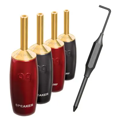 Audioquest SureGrip series 507 BFA banana gold (set 4 ks) - banánky zlaté