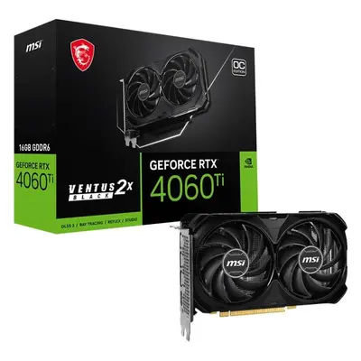 Grafická karta MSI GeForce RTX 4060 Ti VENTUS 2X BLACK 16G OC