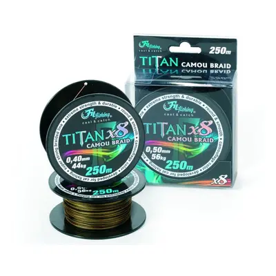 Fil Fishing Šňůra sumcová Titan Camou Braid 250m 0,60mm 65kg