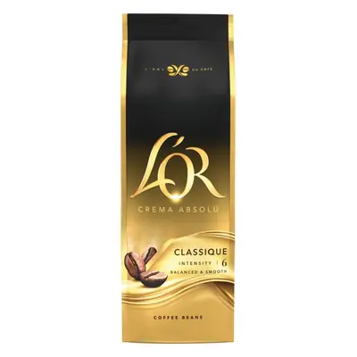 Káva L'OR Crema Absolu Classique, zrnková káva, 500g