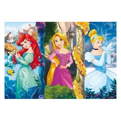 Puzzle Clementoni Puzzle Disney princezny: Ariel, Locika a Popelka MAXI 60 dílků