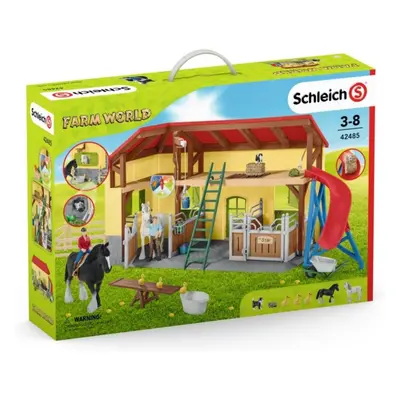 Schleich 42485 Stáj pro koně s příslušenstvím