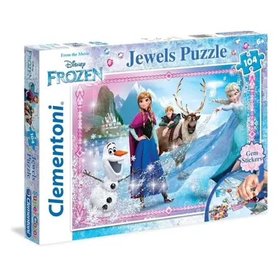 Clementoni 20133 Puzzle Super s ozdobami Ledové Království 104 dílků