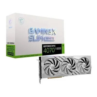 Grafická karta MSI GeForce RTX 4070 Ti SUPER GAMING X SLIM WHITE 16G