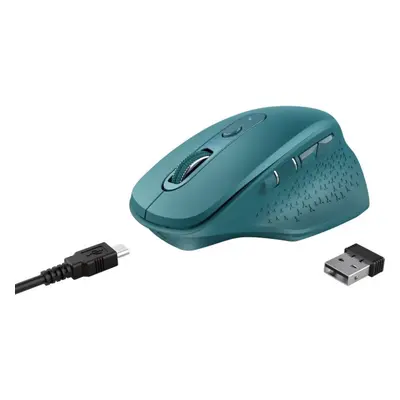 Myš Trust Ozaa Rechargeable Wireless Mouse, modrá