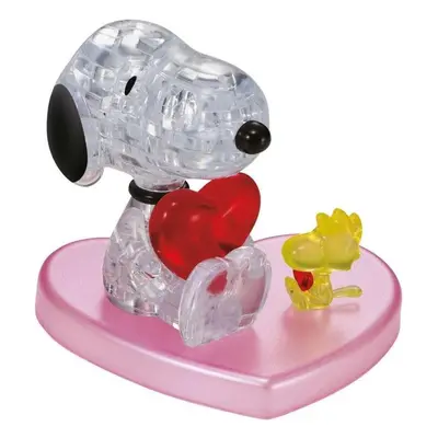 3D puzzle KCM Kinzel 3D Crystal puzzle Zamilovaný Snoopy 34 dílků