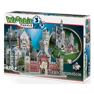 3D puzzle Wrebbit 3D puzzle Zámek Neuschwanstein 890 dílků