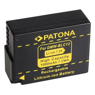 Baterie pro fotoaparát PATONA pro Panasonic DMW-BLC12 1000mAh Li-Ion 7,2V s infochipem