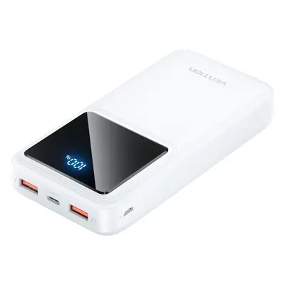 Powerbanka Vention 20000mAh 22.5W Portable Power Bank White