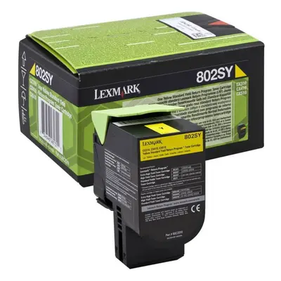 Toner LEXMARK 80C2SY0 žlutá